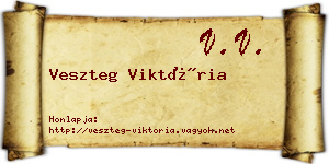 Veszteg Viktória névjegykártya