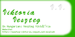 viktoria veszteg business card